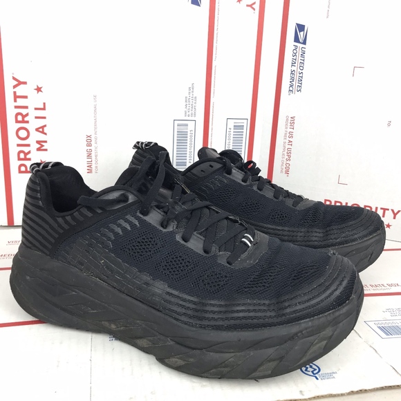 hoka bondi 6 mens black